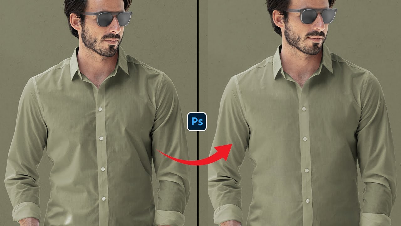 How To Remove Wrinkles from Clothes Using Frequency Separation in Photoshop