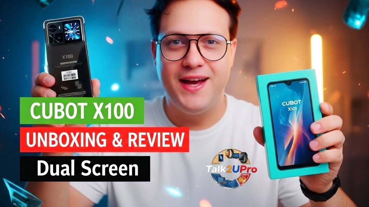 The Cubot X100 Smartphone Unboxing | cheapest 5G Dual screen phone