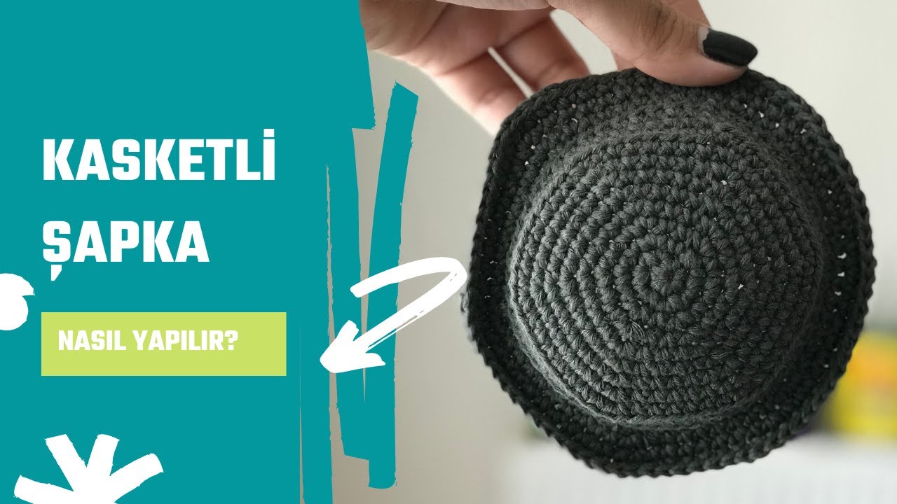 Amigurumi Erkek Bebek Şapka Yapımı - Amigurumi Kasket Şapka Yapılışı
