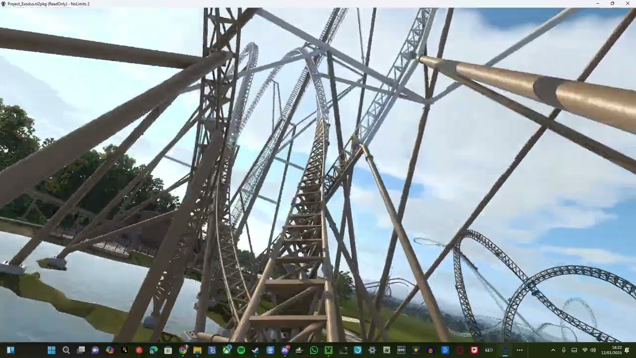 hyperia thorpe park pov right side front row on no limits 2