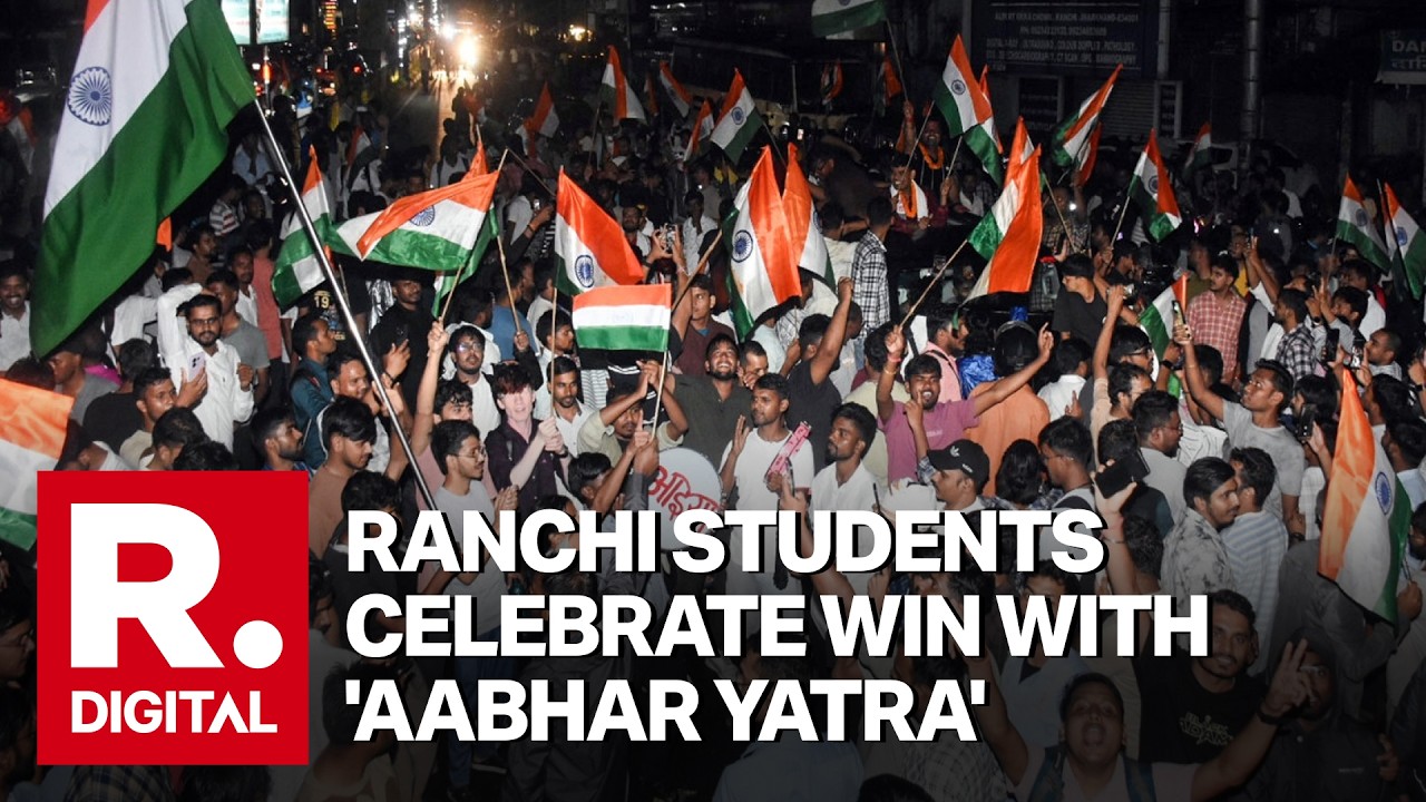 Ranchi Protesters Take Out 'Aabhaar Yatra' After JSSC-CGL Cancellation