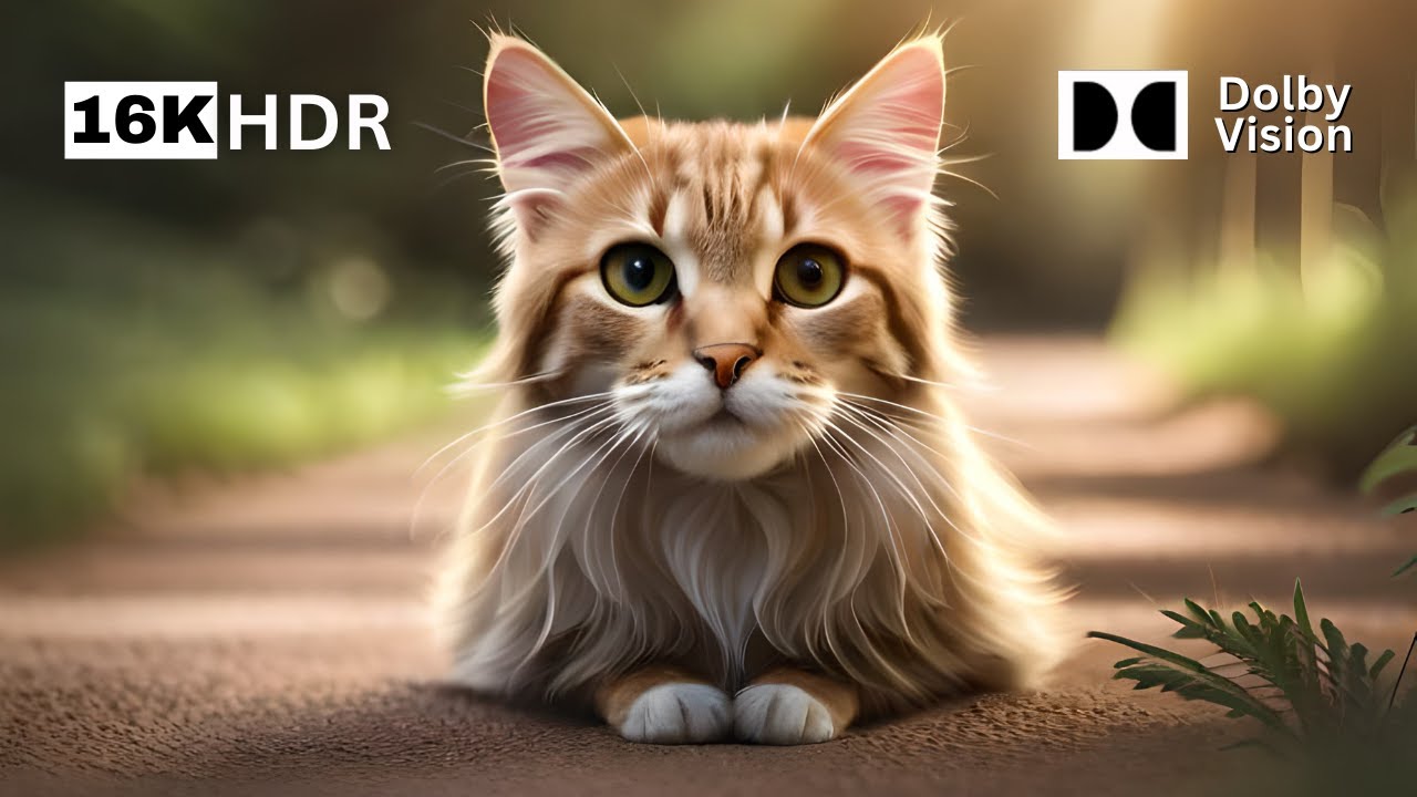 Cats in 16k HDR 120fps Dolby Vision - The Closeup Collection Of Cats in 16k Ultra HD