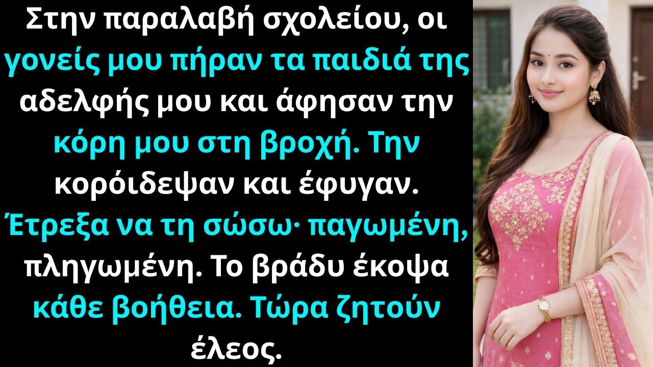 Στην παραλαβή σχολείου, γονείς έφυγαν με ανίψια, μπροστά στην κόρη μου.