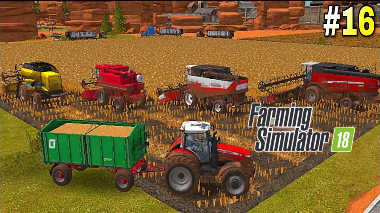Fiz a Colheita de TRIGO com Toda Colheitadeira - FS 18