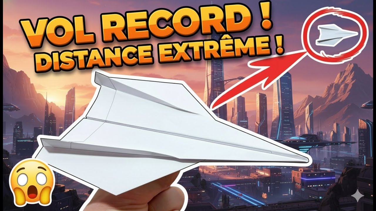 Comment Faire un Avion en Papier qui Vole Très Loin | Tutoriel Facile Étape par Étape