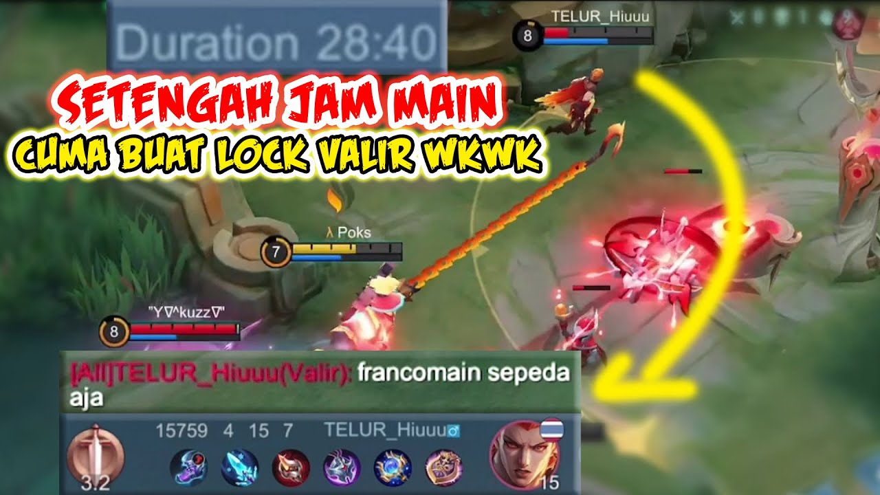 KETIKA FRANCO FOX SUDAH MEMUTUSKAN LOCK 1 HERO, AUTO DIBUAT GA MAIN SAMPE MATI 15! WKWK