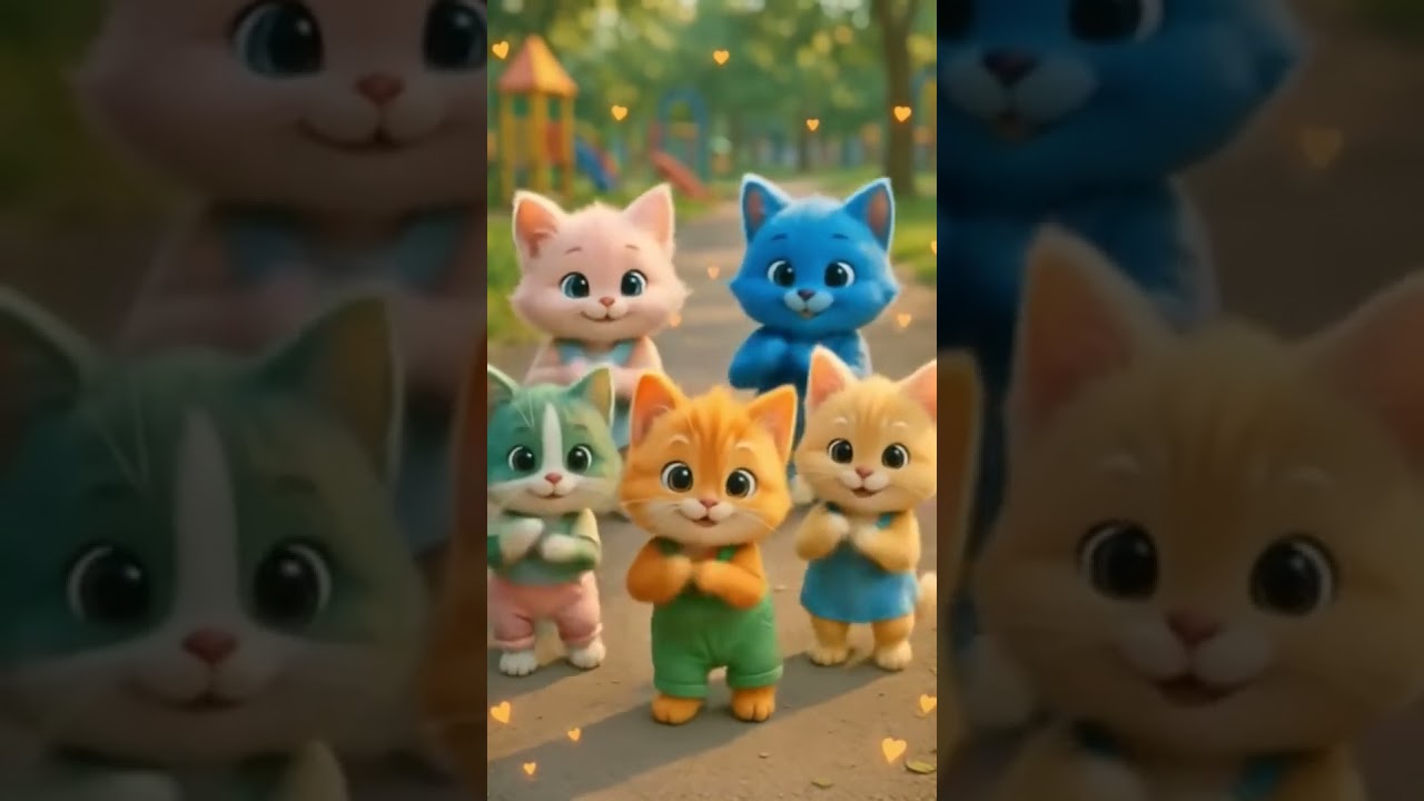 🐱 Dancing Kittens Party! | Baby Shark Remix Dance for Kids 🌈