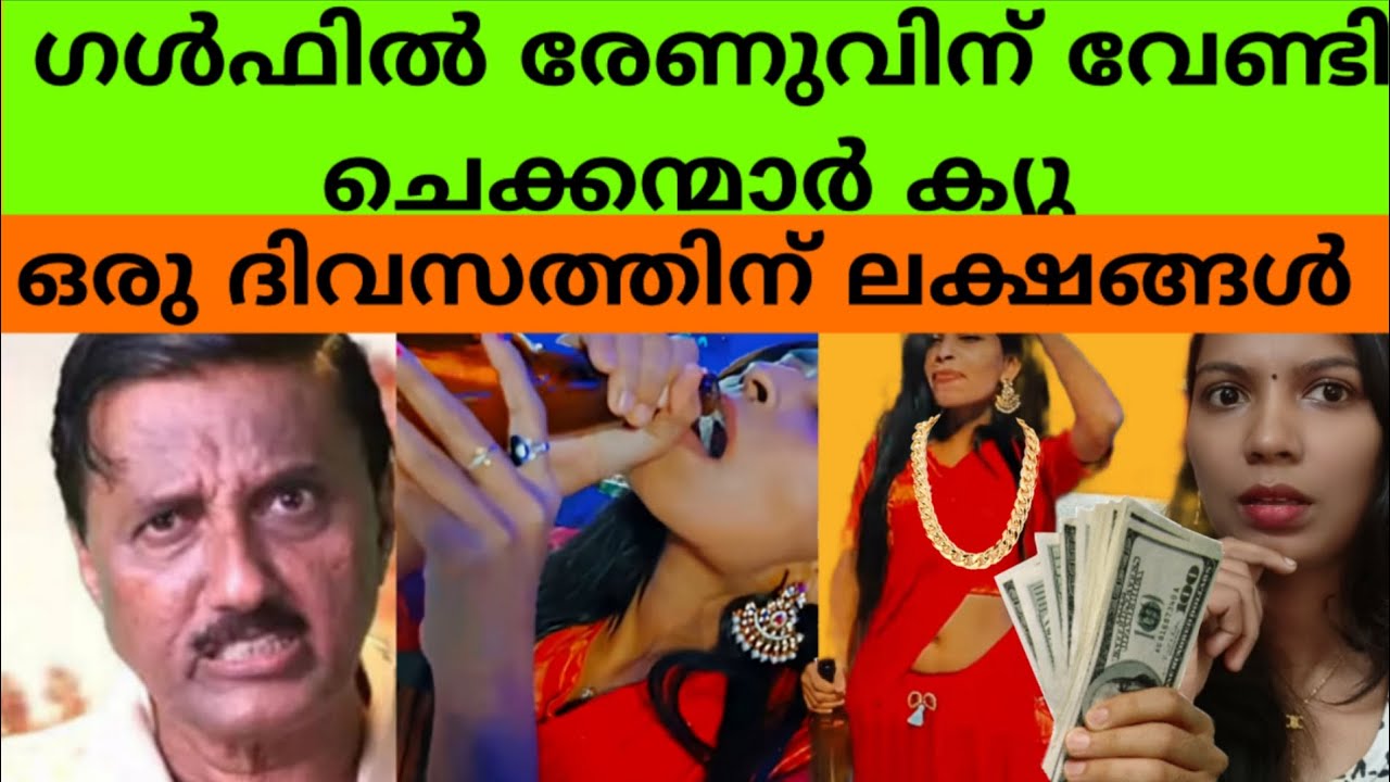 രേണു ദുബായിൽ പോകുന്നത് ചെക്കന്മാരുമായി സല്ലപിക്കാൻ. ലക്ഷങ്ങൾ മുടക്കു ചെക്കന്മാർ വരുന്നു.
