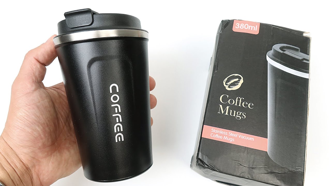 Travel Coffee Mug 12OZ/380ml Stainless Steel Vacuum - HEAT TEST- Double Wall Mug - Hot & Cold Drinks