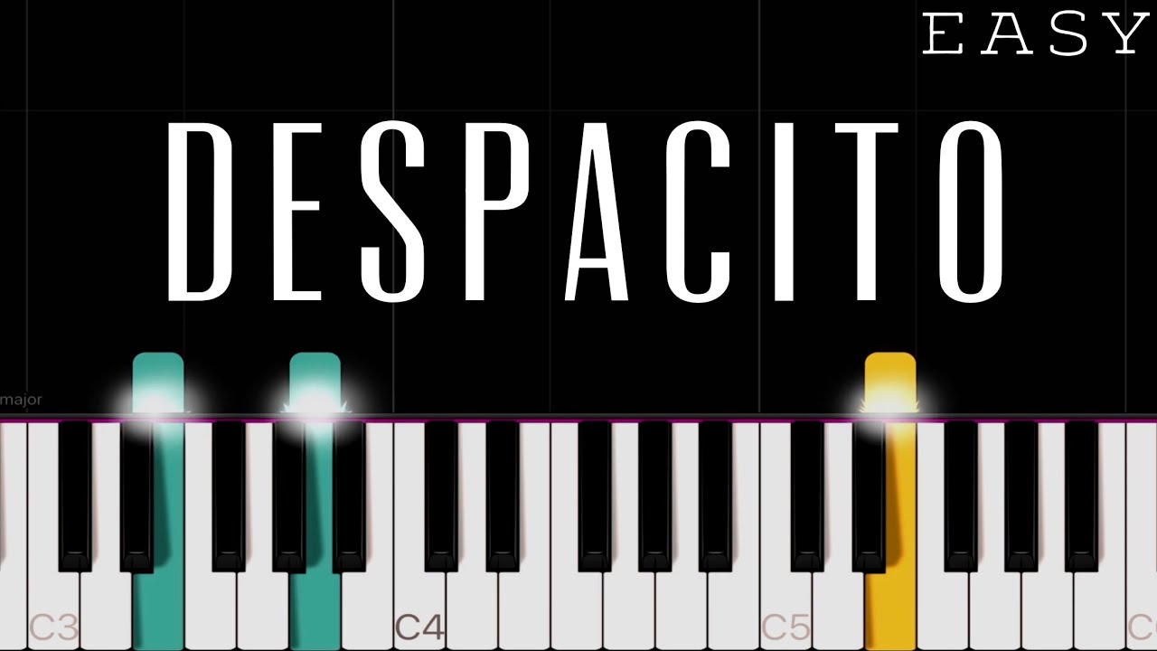Luis Fonsi - Despacito ft. Daddy Yankee | EASY Piano Tutorial