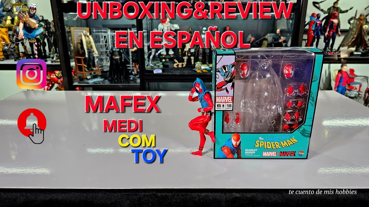 MAFEX No. 186 Scarlet Spider (Comic Ver.) Unboxing&Review en Español 