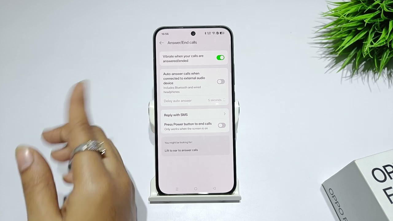 How to enable power button end call in oppo f31 pro plus | oppo f31 double press se call pickup kare
