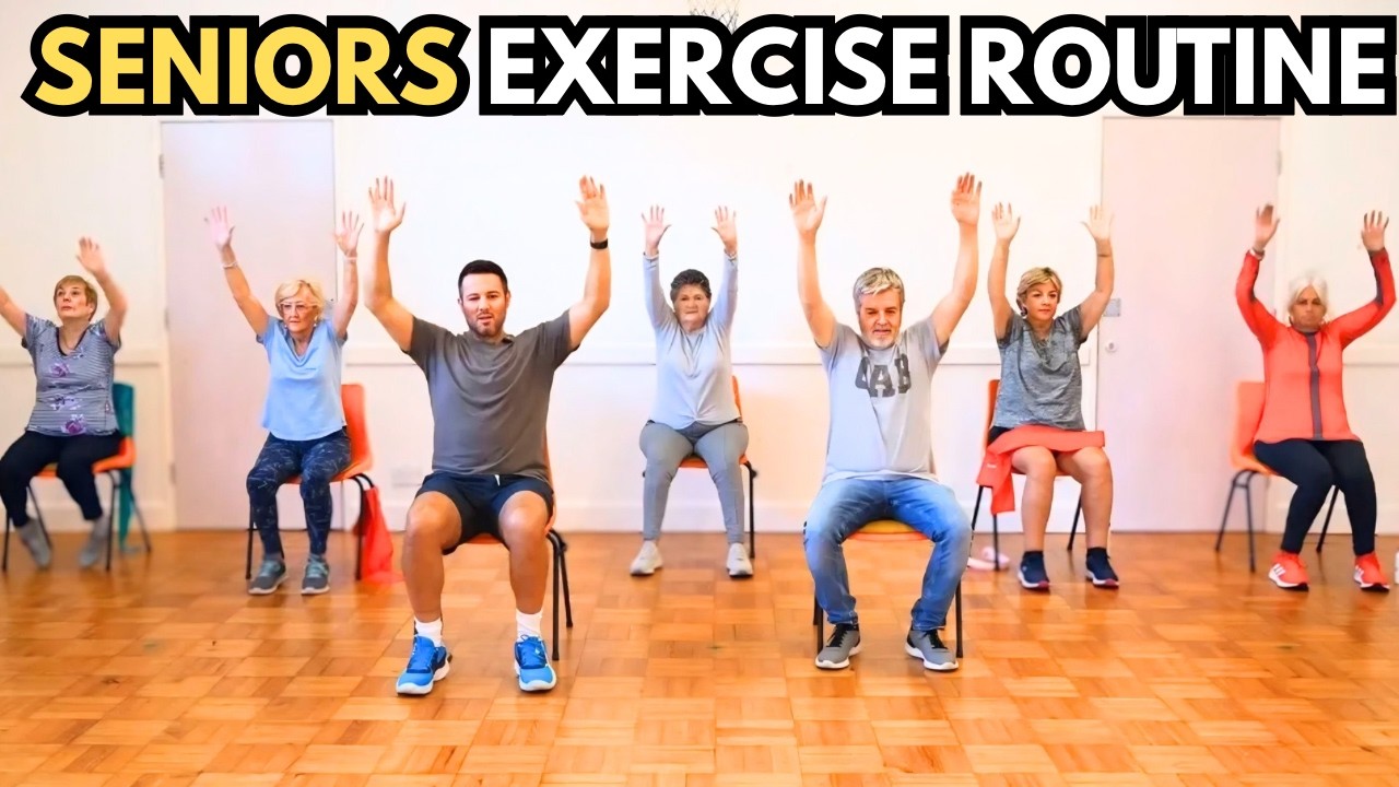 20-Minute Chair Exercises For Seniors: Simple Workout For Over 60s - Fitness Workout