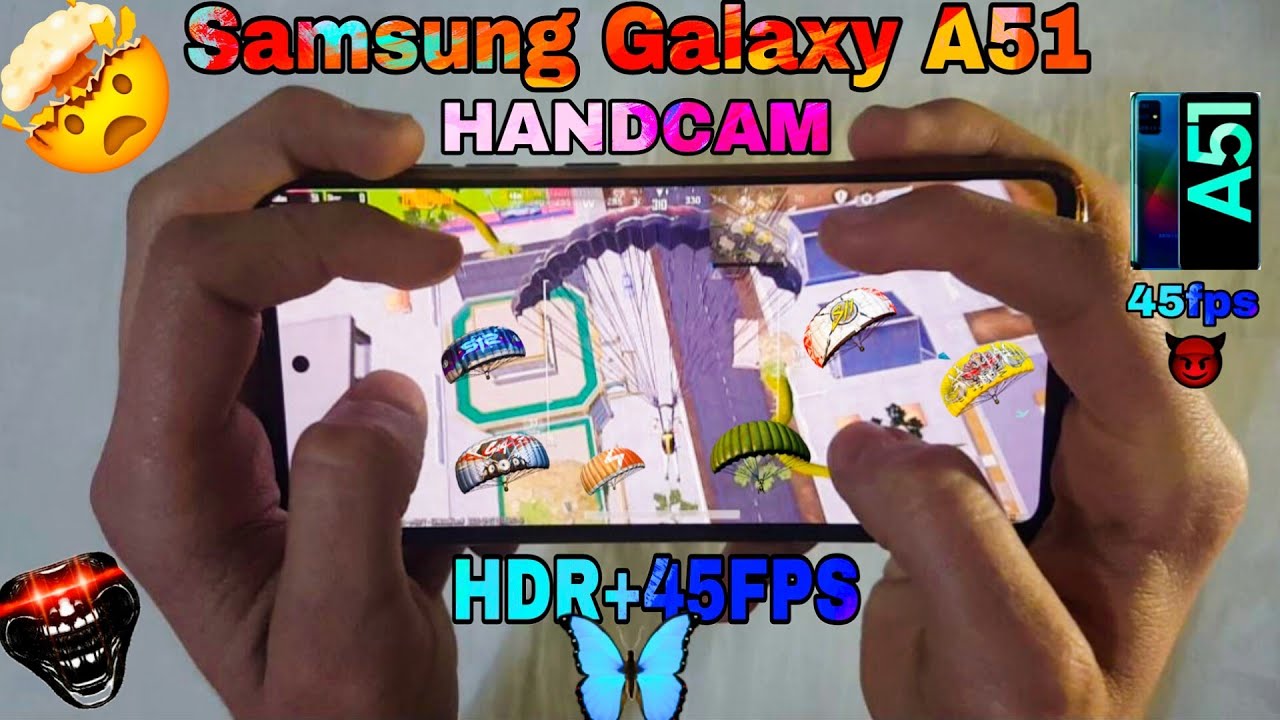 Samsung galaxy A51 HDR+45FPS😈😱 HANDCAM PUBG TEST ♥ 😋 FULL RUSH (2019)+(2026)