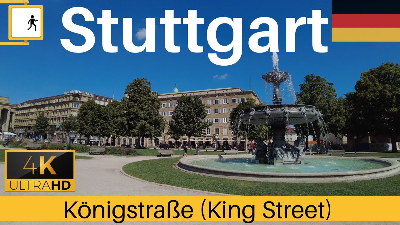 Stuttgart City, Germany 4K | K&ouml;nigstra&szlig;e (King Street)