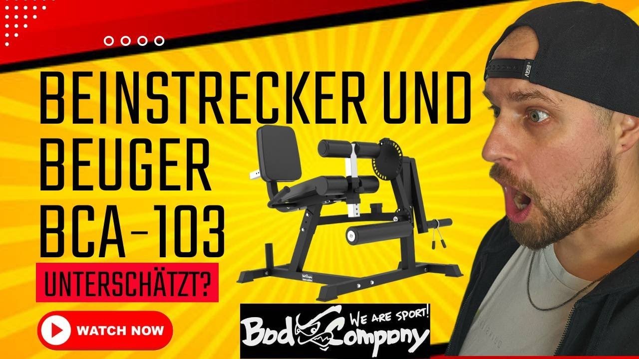 Beinstrecker & Beinbeuger Maschine fürs Homegym - Bad Company BCA-103 Review & Test