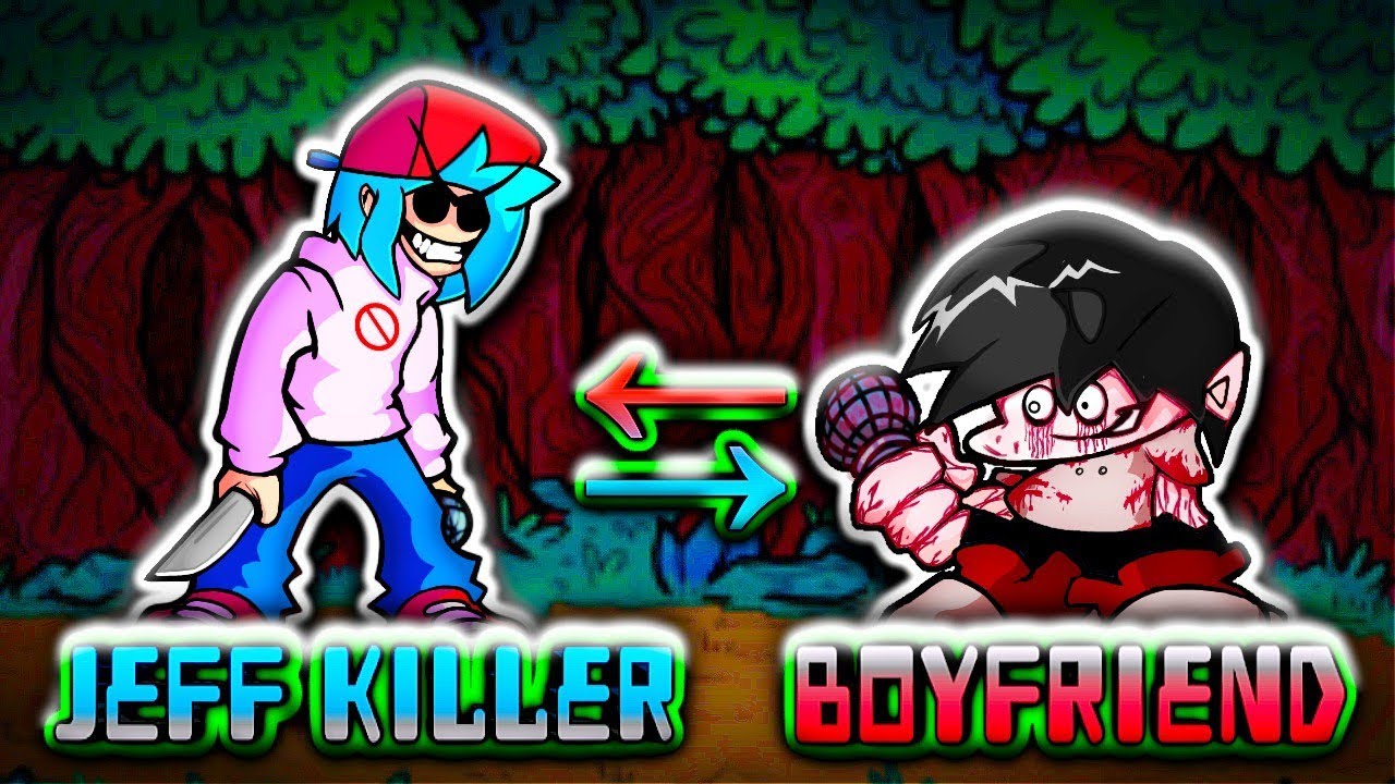 FRIDAY NIGHT FUNKIN DRAWING \ JEFF THE KILLER AND BOYFRIEND SWAP \ FNF \ SPEEDPAINT \