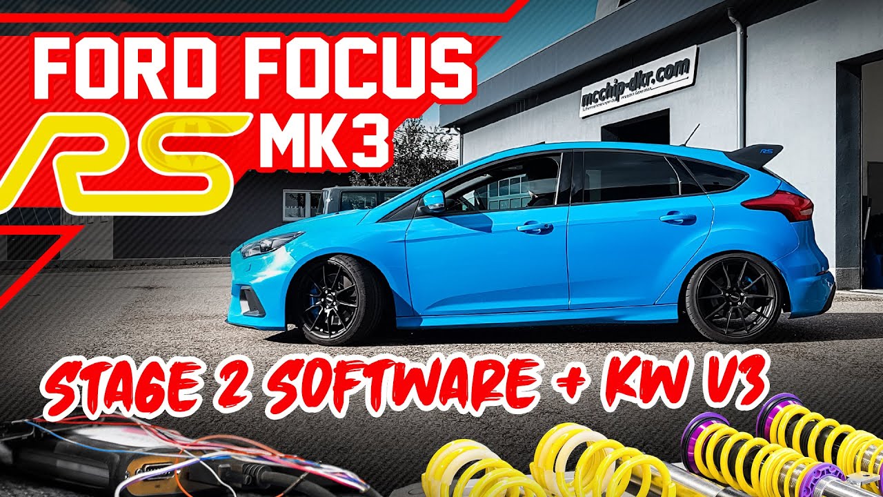 Ford Focus RS MK3 | Stage 2 Softwareanpassung + KW V3 | Dyno & Elastizitätsmessung | mcchip-dkr