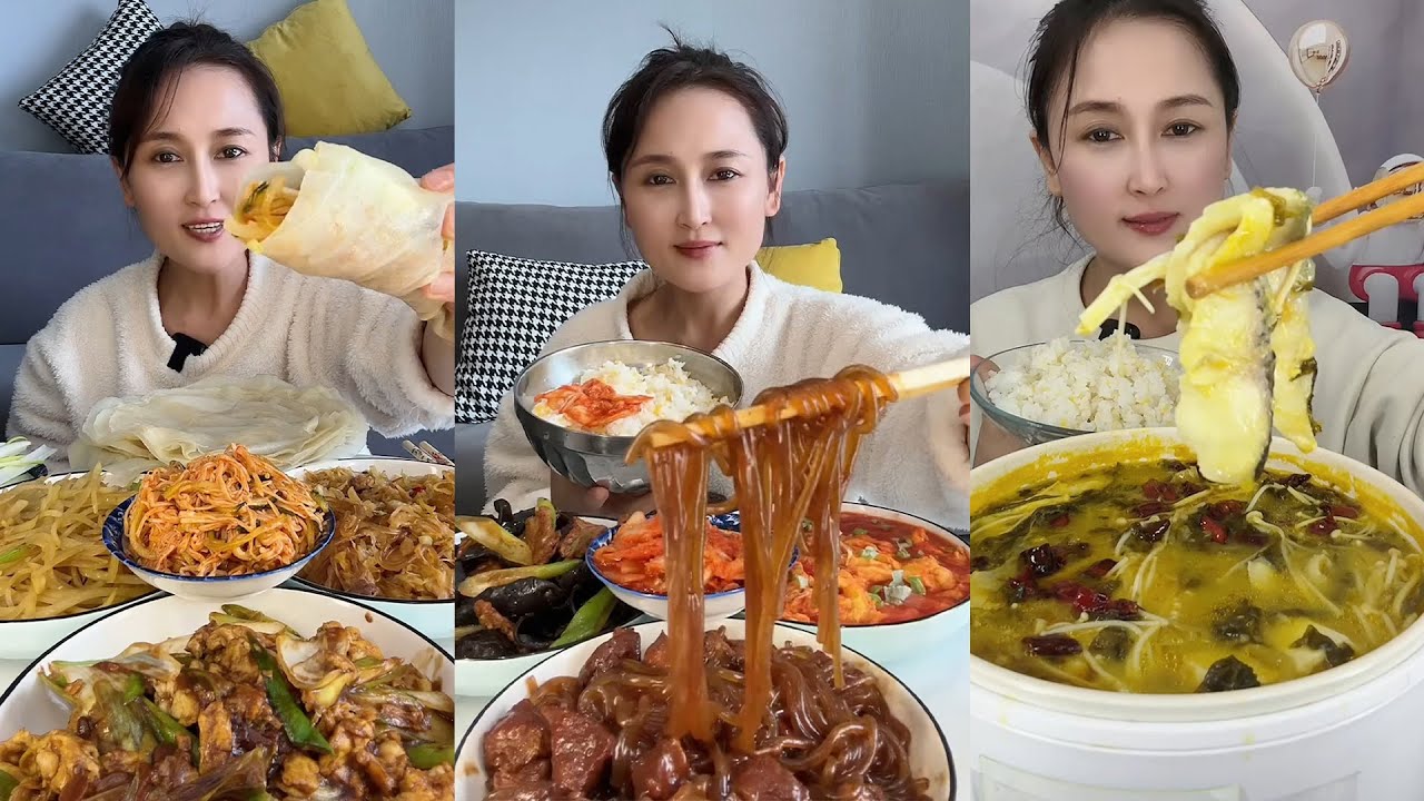 Makan Segar dan Pedas! Mukbang Enak dengan Noodles dan Hidangan Lainnya