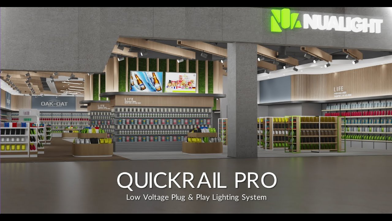 Nualight QUICKRAIL PRO - Plug & Play Retail Lighting System