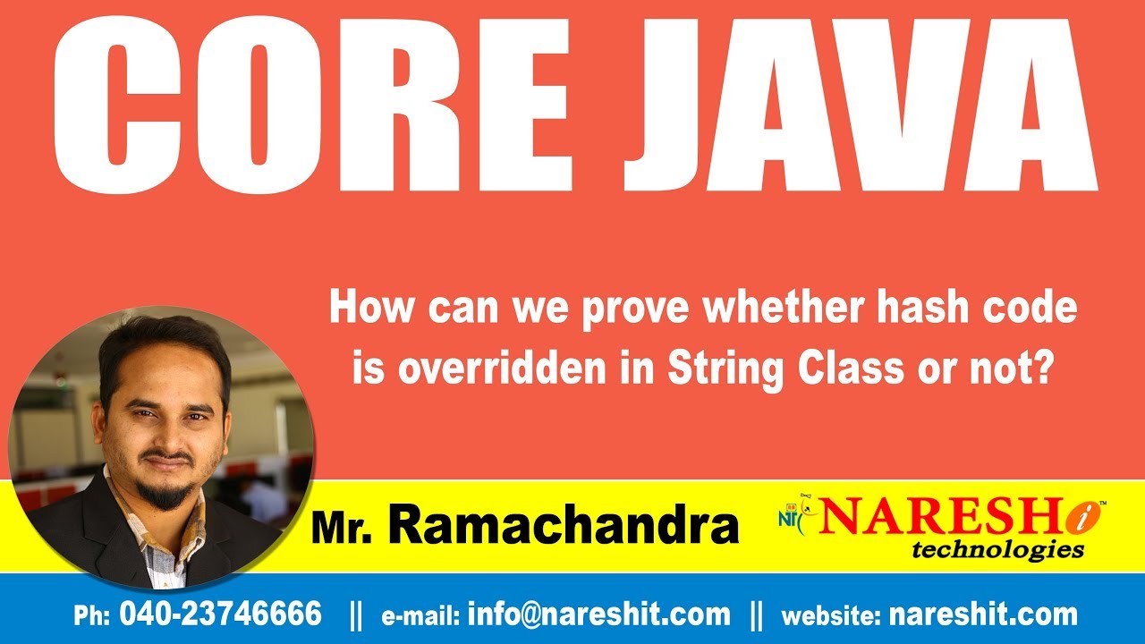 Core Java Tutorials | How can we prove whether hash code is overridden in String Class or not?