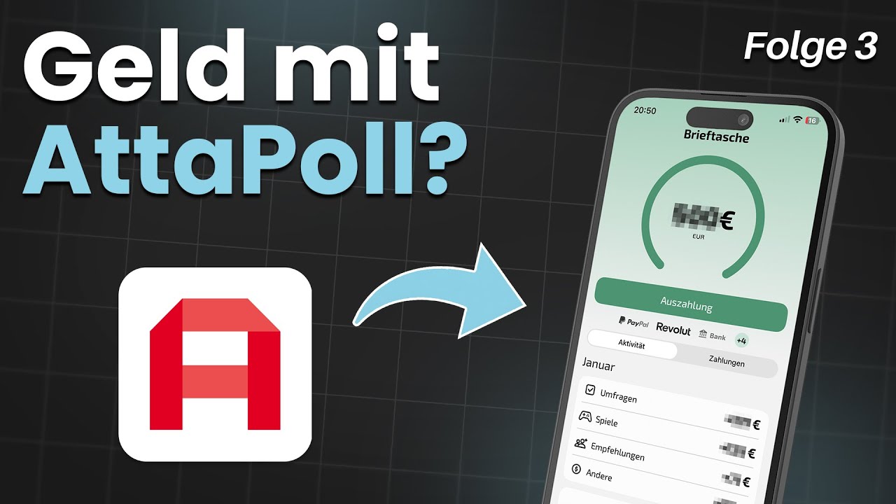 AttaPoll als Nebeneinkommen? So viel habe ich verdient... | Folge 3