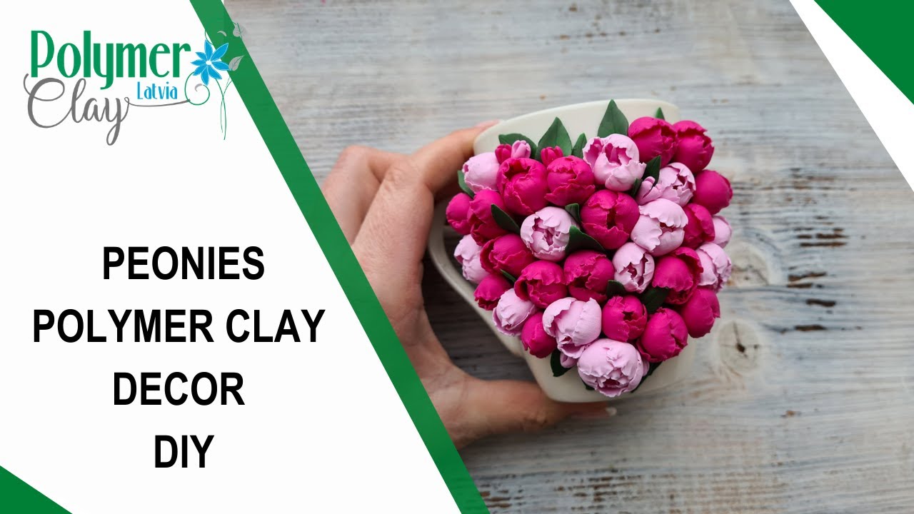 DIY, peonies on a mug