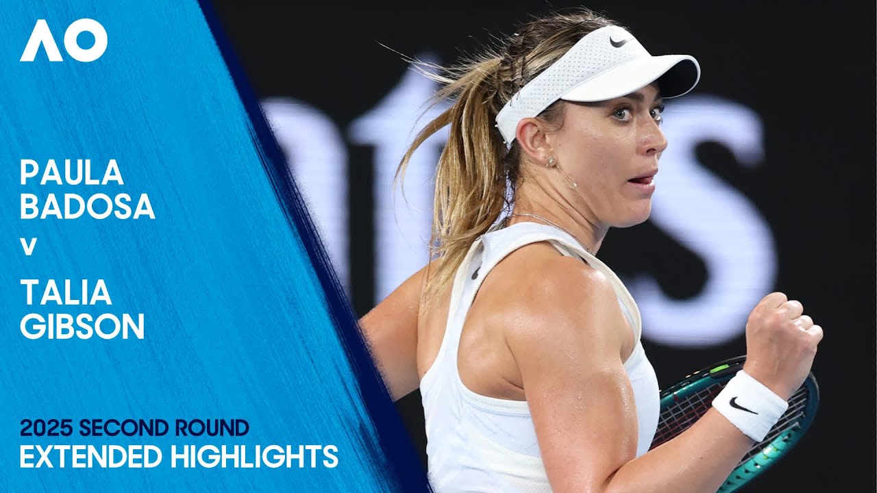 Paula Badosa v Talia Gibson Extended Highlights | Australian Open 2025 Second Round