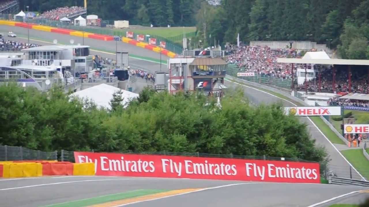 F1 Start Belgium GP (Spa) 2013 - Raidillon