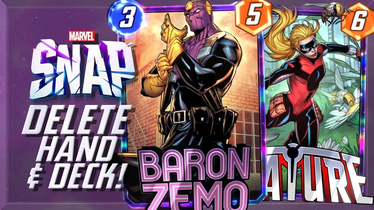 БАРОН ЗЕМО И СТЕЙТУРА Сбросить/измельчить! | Marvel Snap Deck