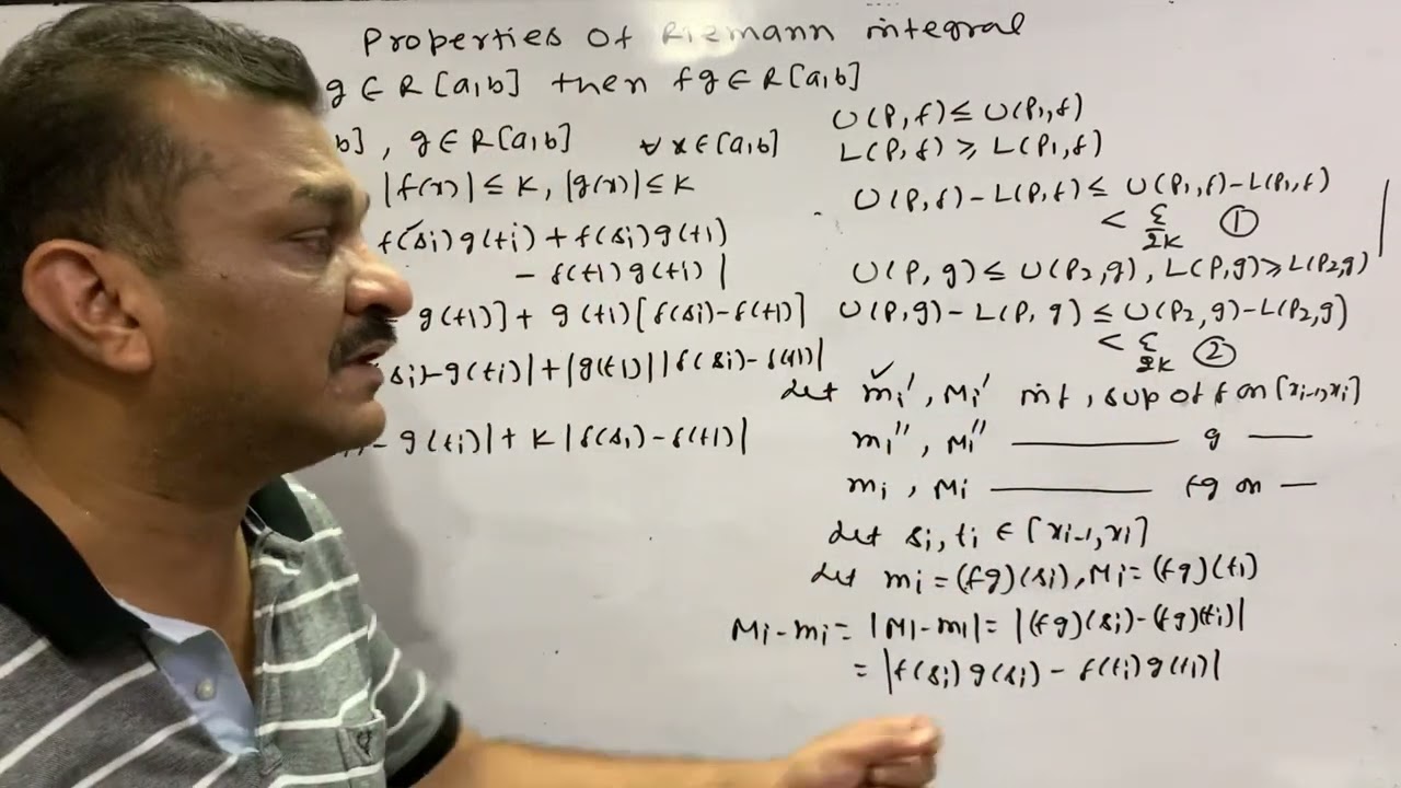 Riemann Integration- If f and g are Riemann integral then fg is Riemann integral.Lecture-26