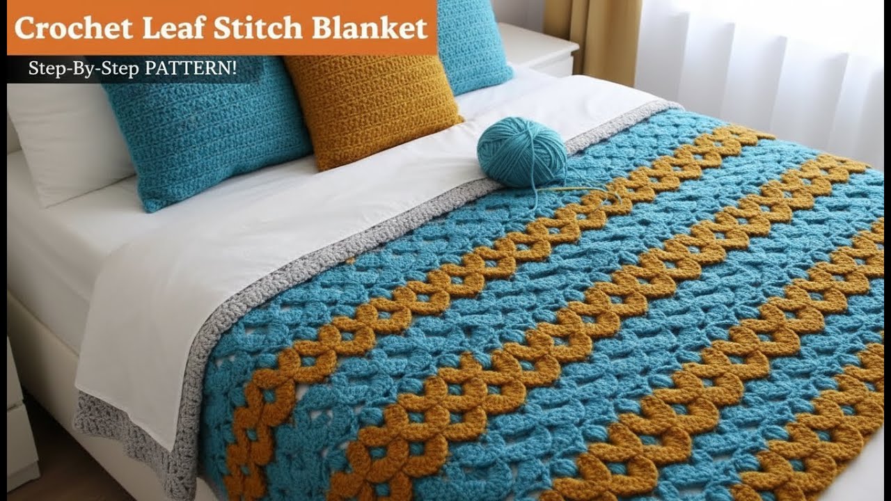 Beginner-Friendly Crochet Blanket 🧶 Quick & Beautiful Design