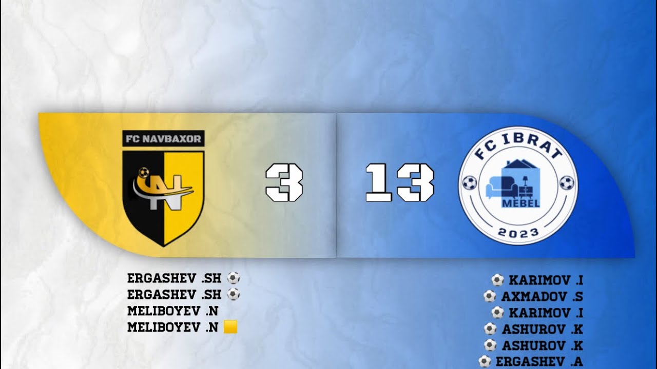 DFL Superligasi 2-tur Navbahor vs Ibrat o'yini