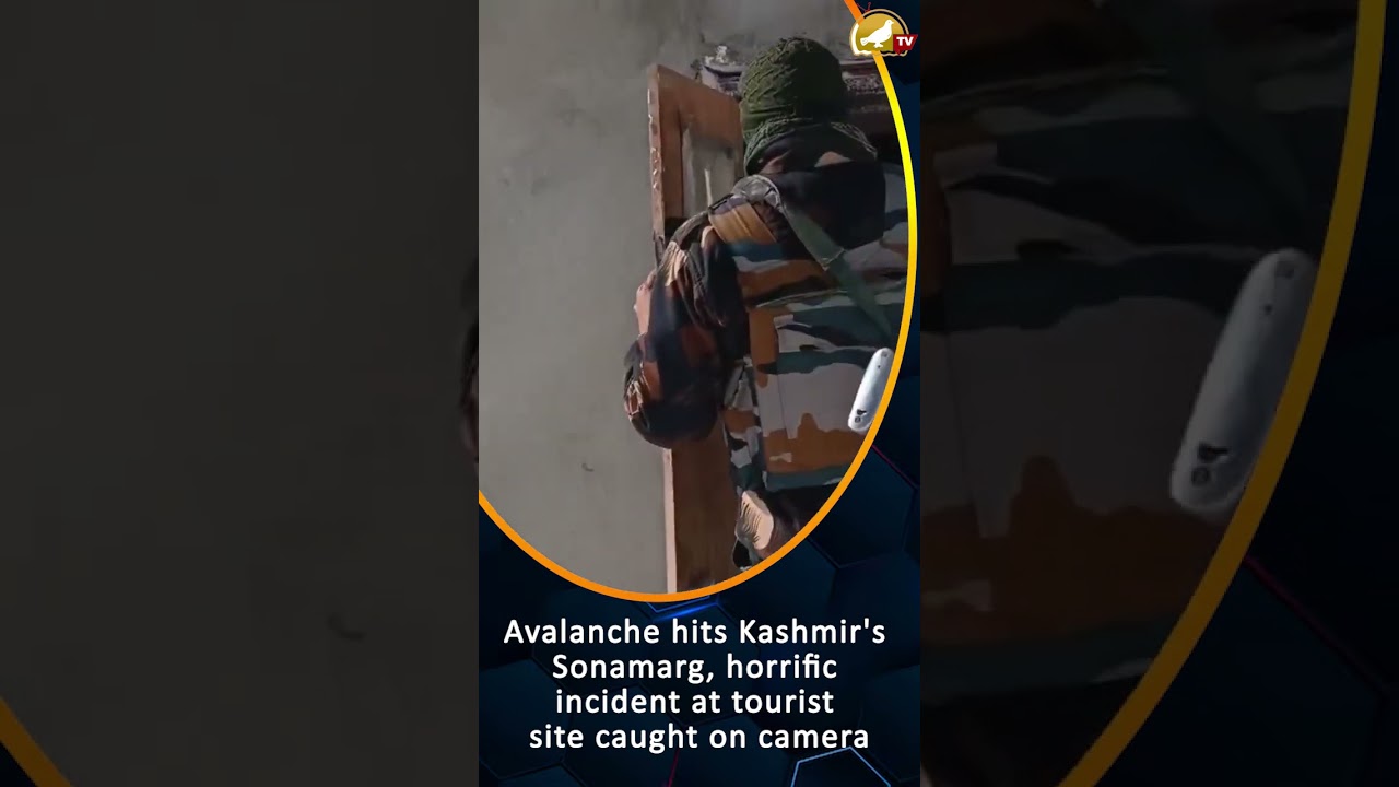 Avalanche hits Kashmir's Sonamarg, horrific incident at tourist site caught on camera #trending #jk