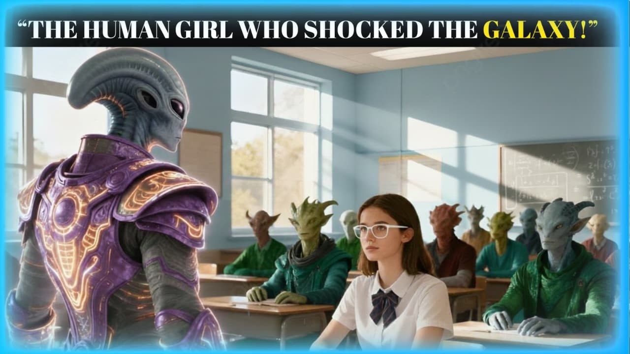 In the Middle of Class, an Alien General Tested a Human Girl—She Passed Effortlessly | HFY Storie