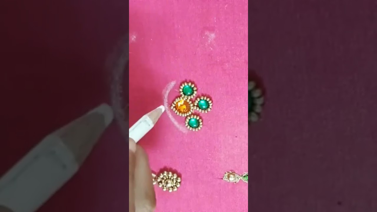 Aari work easy butta design 5