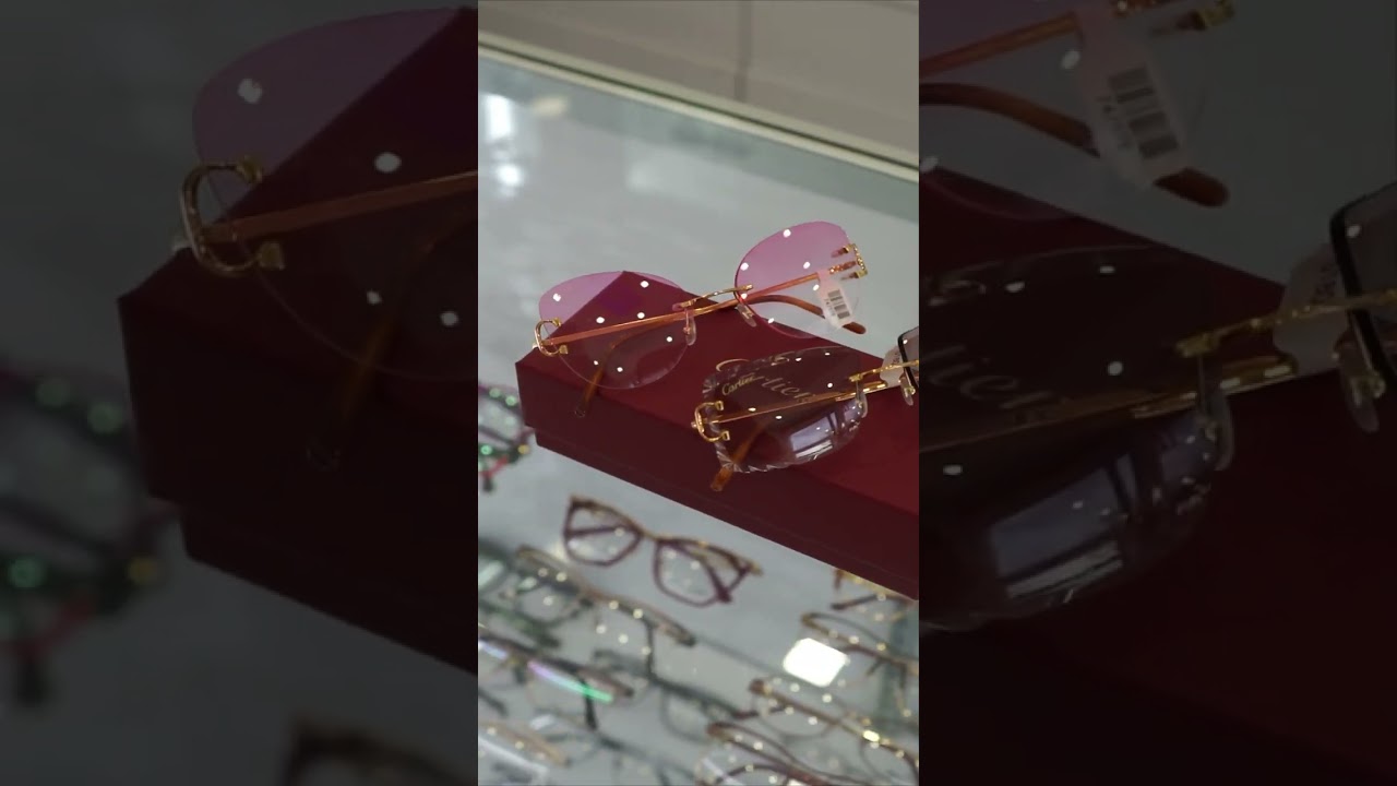 Cartier mens and woman's glasses