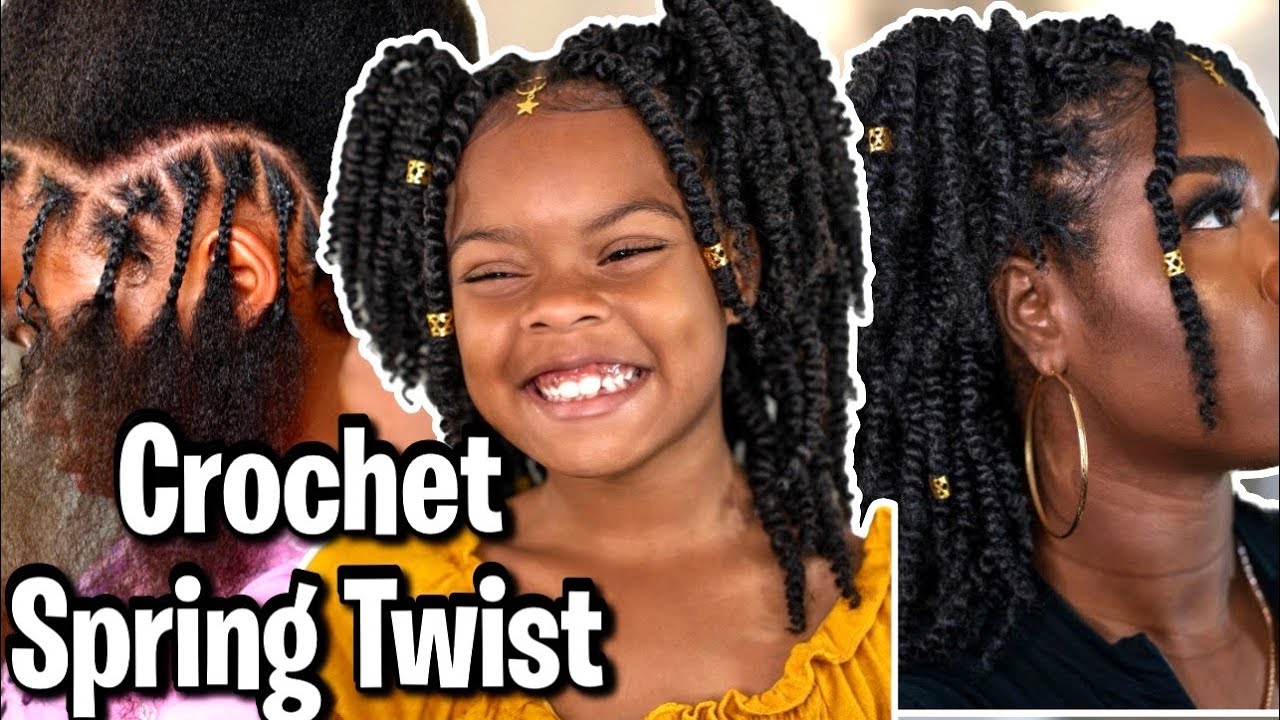 CROCHET SPRING TWIST PROTECTIVE STYLE | FREETRESS BRAID FOR KIDS