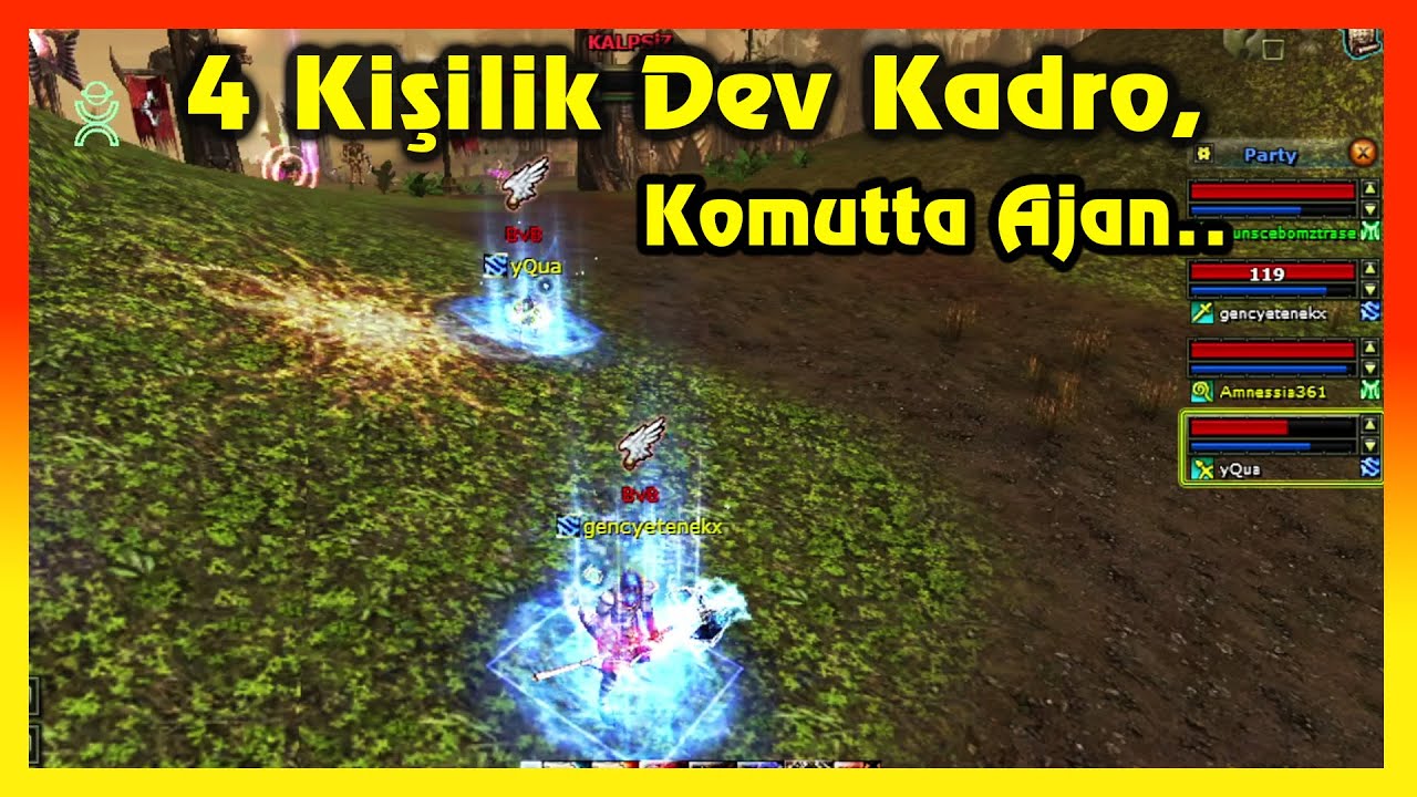 Knight Online PK | 4 Kişilik Dev Kadro, Komutta Ajan..