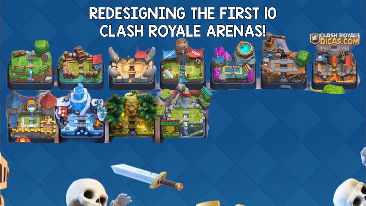 Redesigning The First 10 Clash Royale Arenas: Card Changes, Arena Swaps