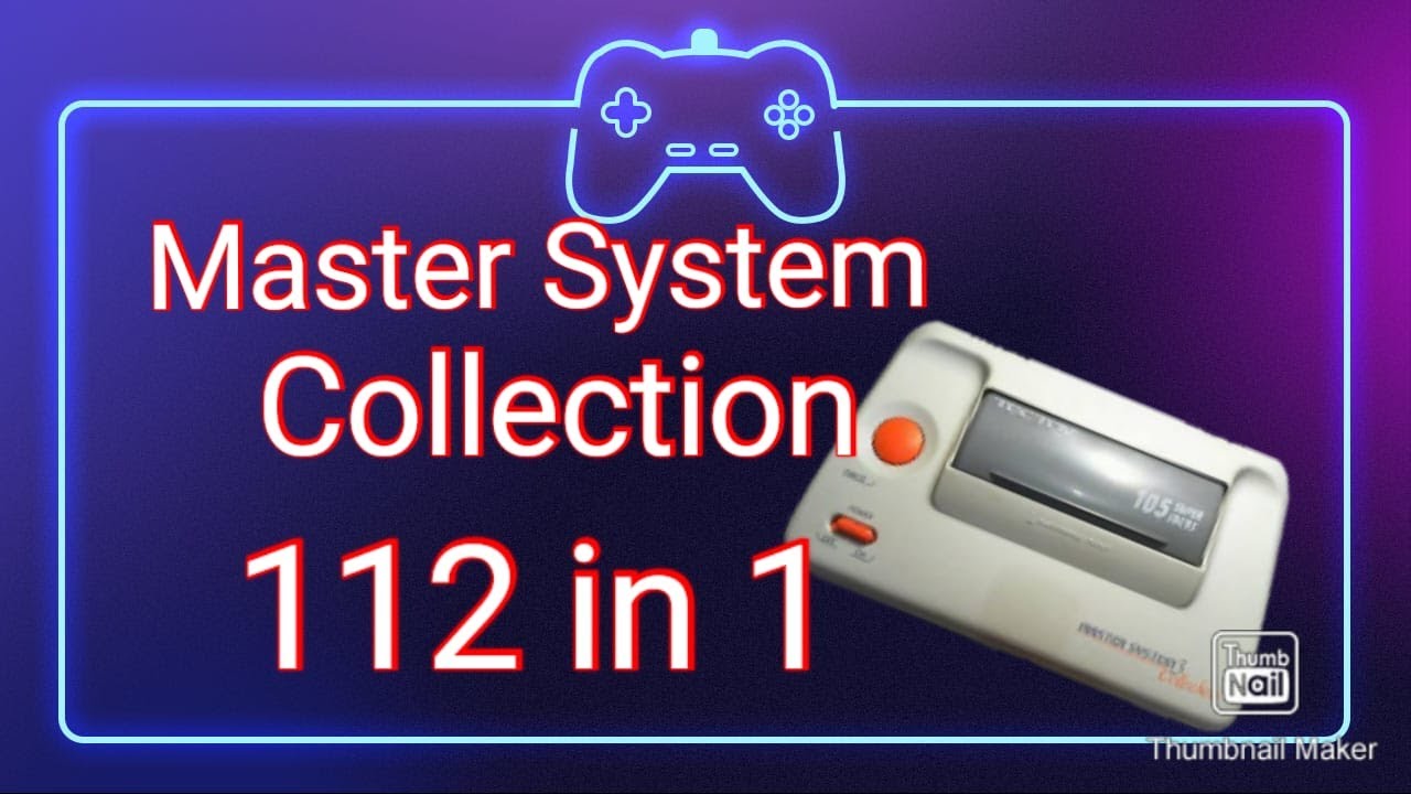 Master System Collection 112 jogos em 1 Melhores jogos ! #retrogame #sonic #tectoy