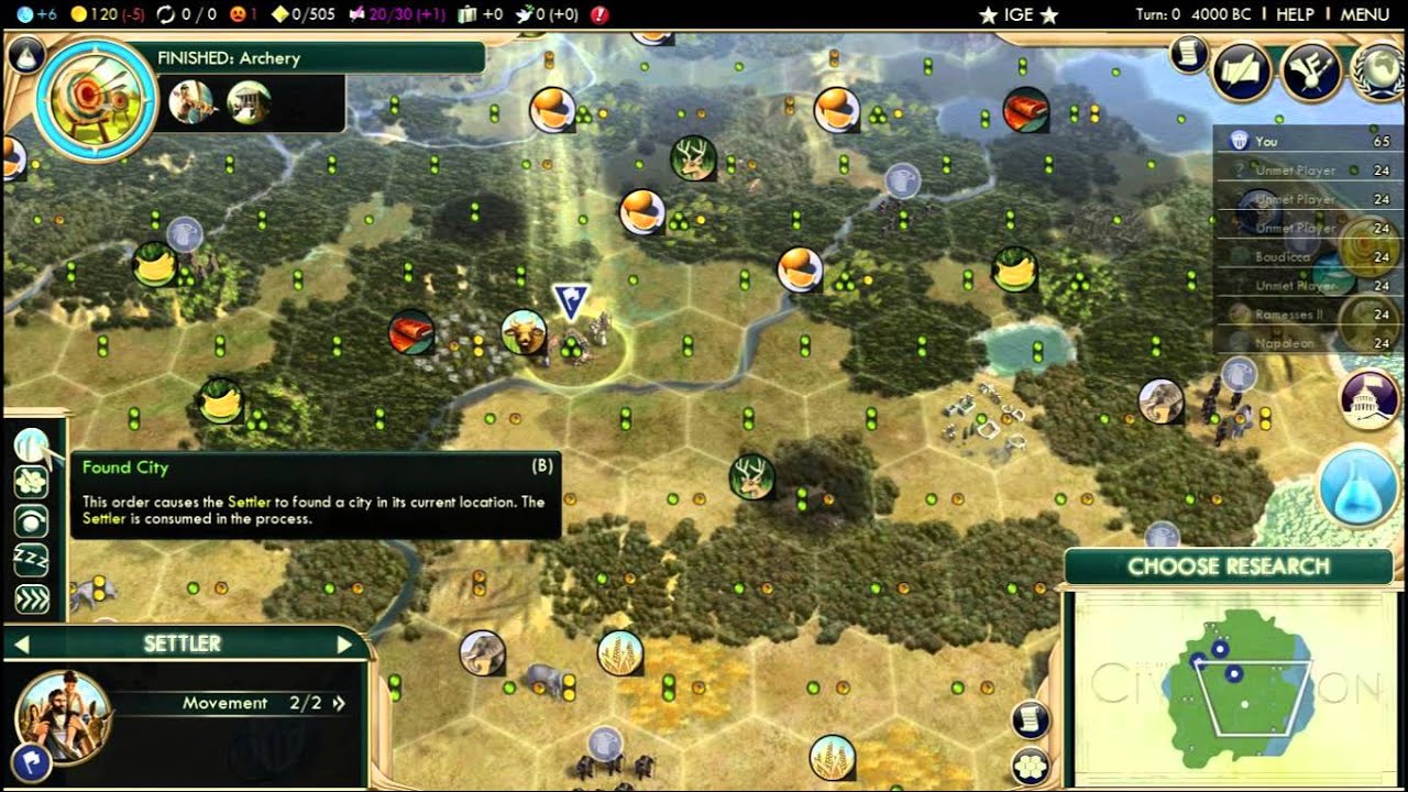 Civ 5 City Tile Yield: Benefits of Settling on Hills and Resources