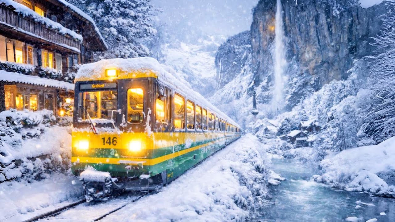 冬のスイス🇨🇭狂気の登山列車でアルプスの最も美しい村へ | グリンデルワルト-クライネシャイデック-ラウターブルンネン | Switzerland's Most Beautiful Village