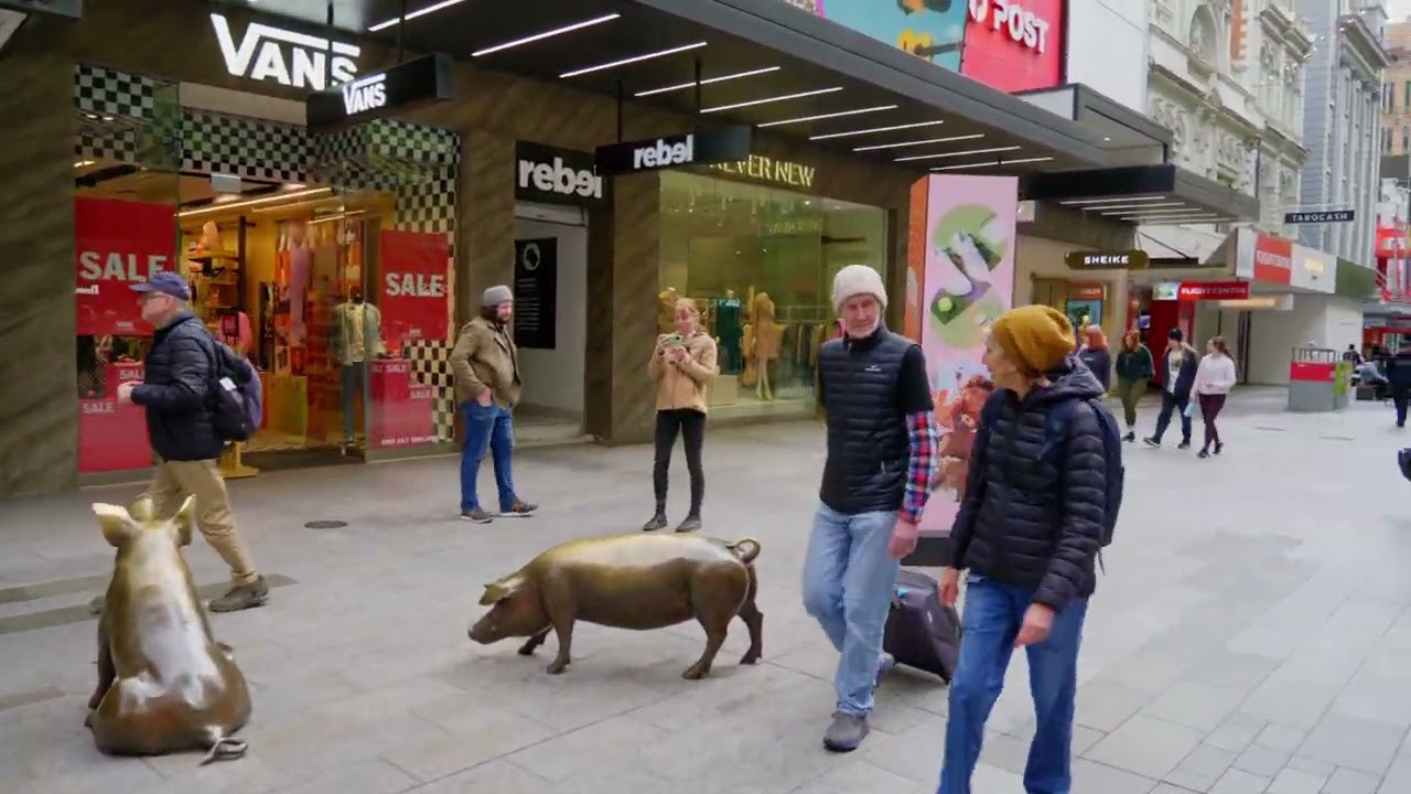 Adelaide 4K | Virtual Walk Tour - 60fps Adelaide City, Australia