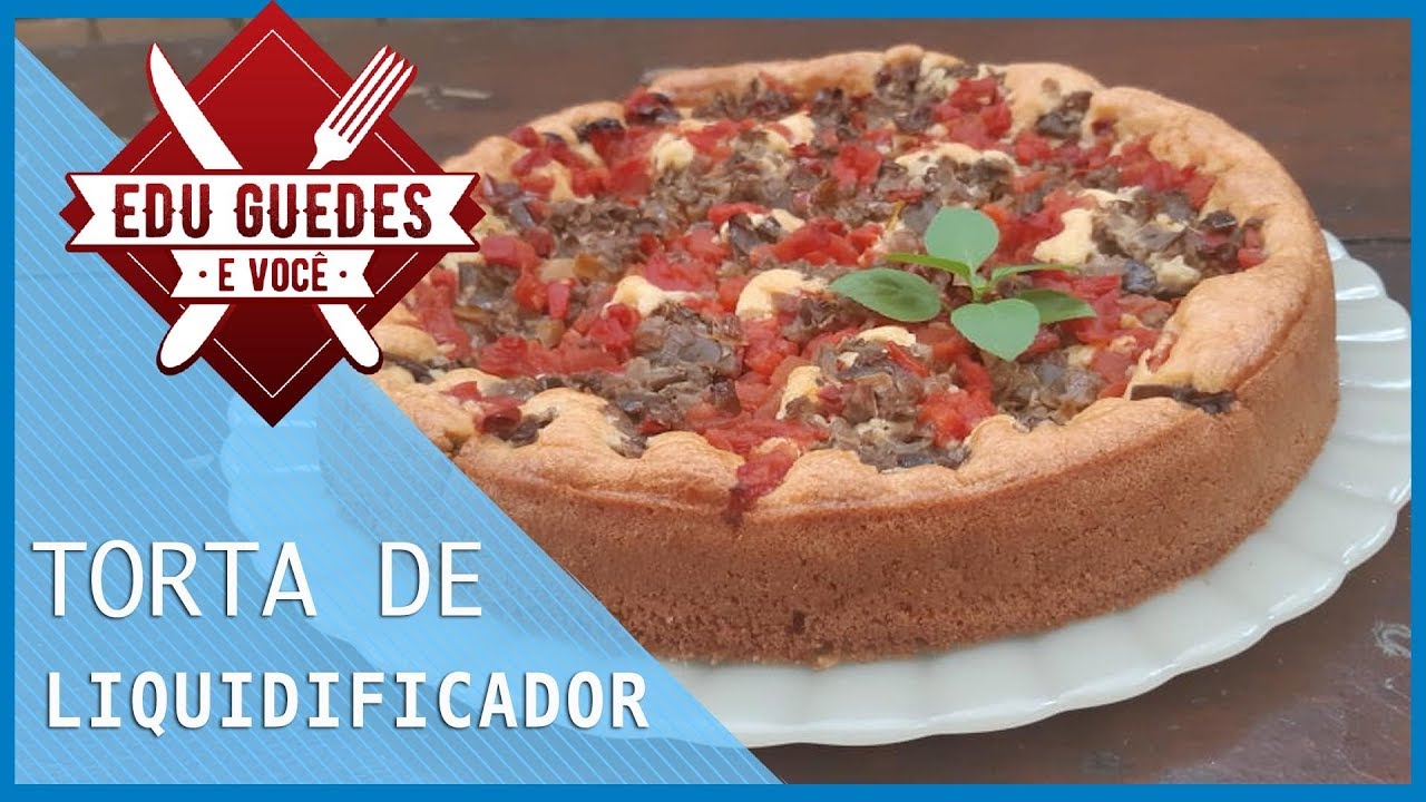 Edu Guedes ensina a preparar receitas de torta de liquidificador