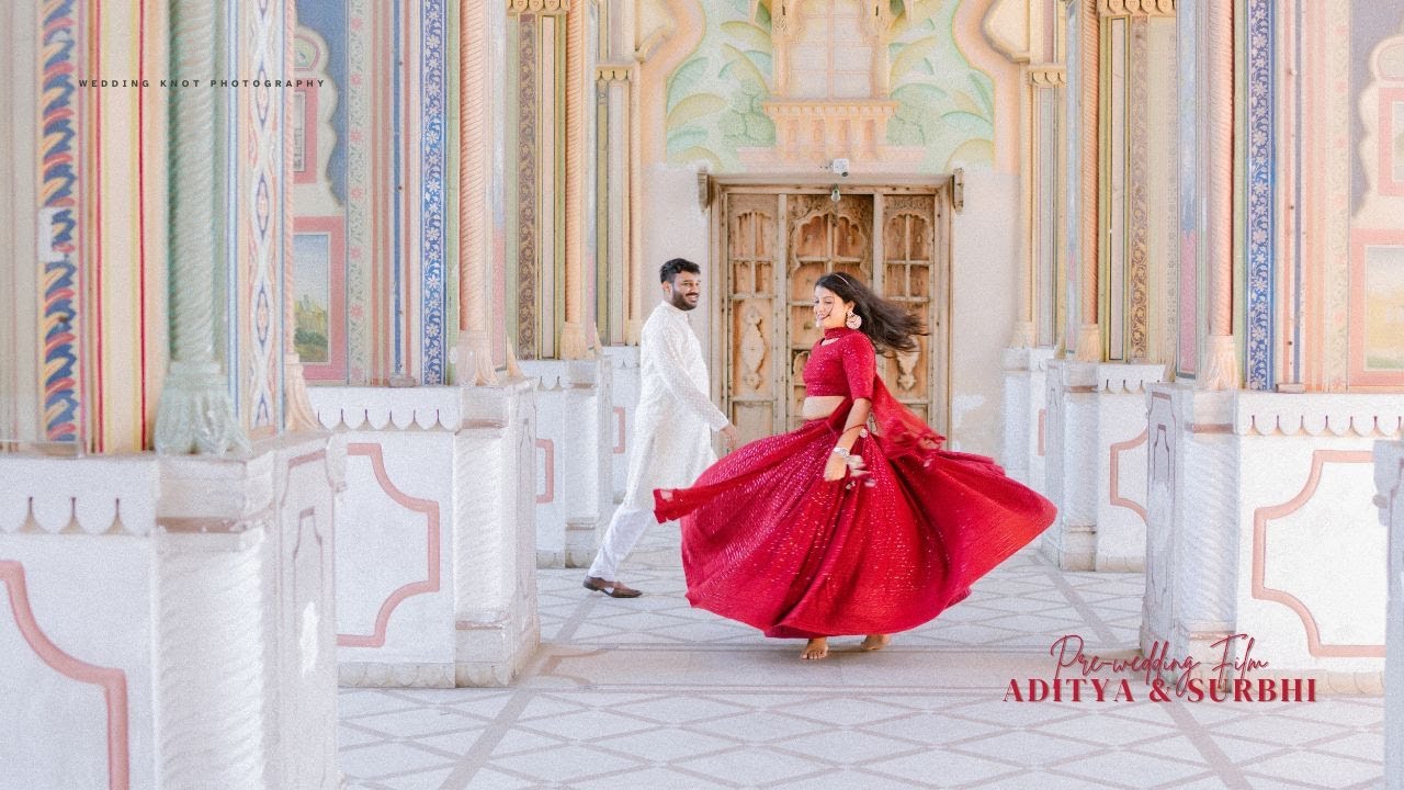 A Cinematic Love Story | Aditya & Surbhi's Pre-Wedding Shoot | Weddingg Knot Photography