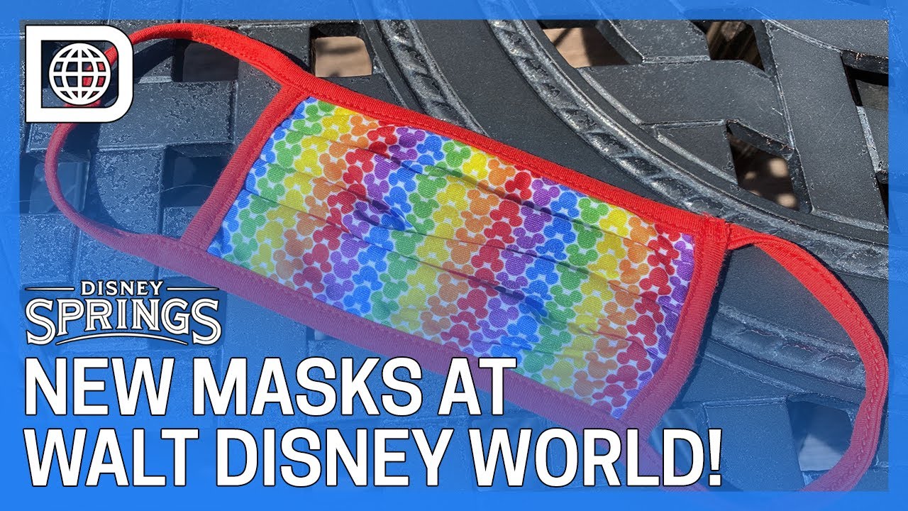 Disney Character &  Mickey Mouse Pride Masks Now at Walt Disney World
