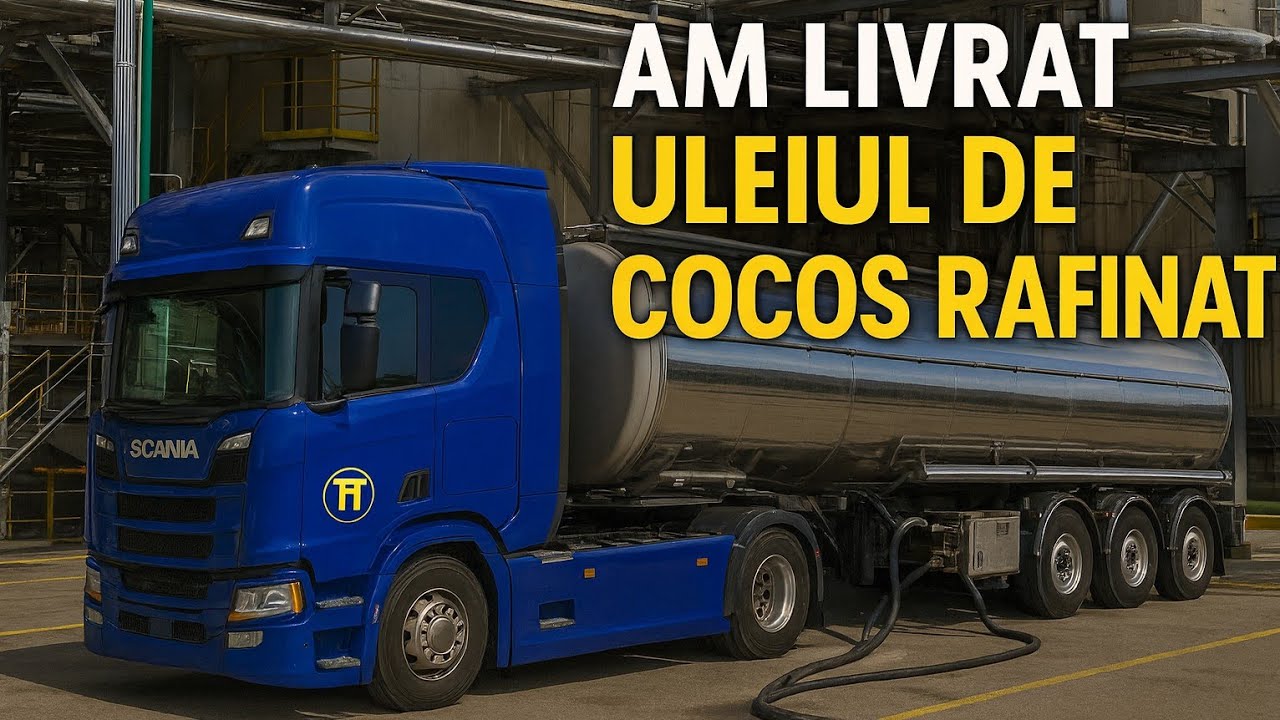 ⭐ Descărcare Ulei de Cocos Rafinat | Transport cu Cisterna în Industria Alimentară