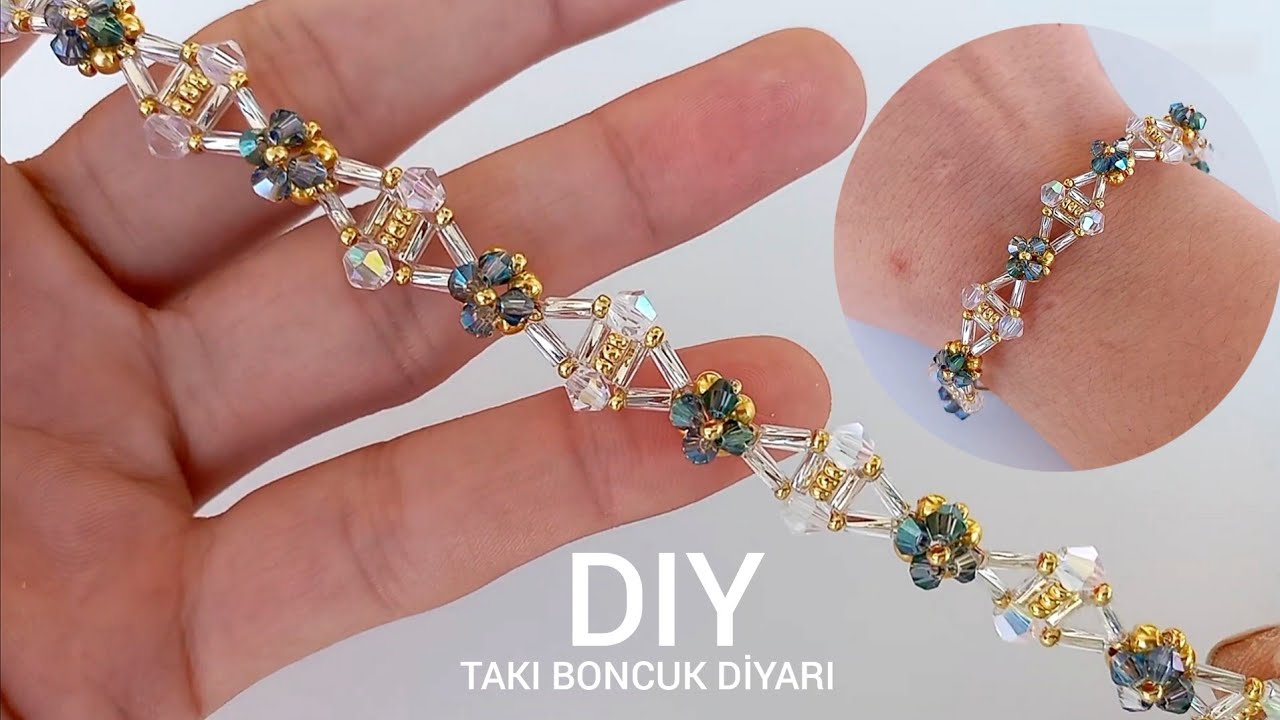 ZARİF BONCUKTAN BİLEKLİK YAPIMI _BRACELET MADE FROM ELEGANT BEADS