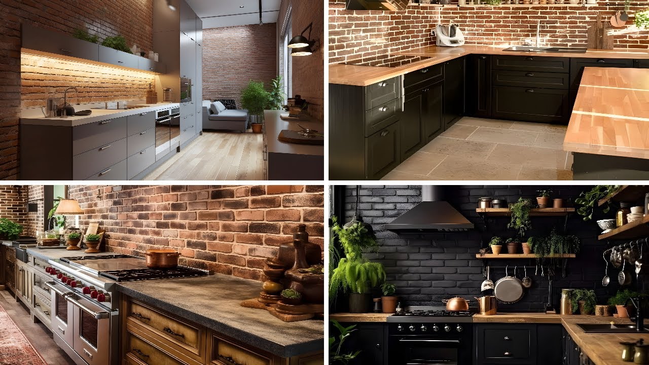 BRICK WALL IDEAS FOR KITCHEN - BRICK WALL INTERIOR DESIGN IDEAS 2026 - DECOR IDEAS FOR KITCHEN 2026
